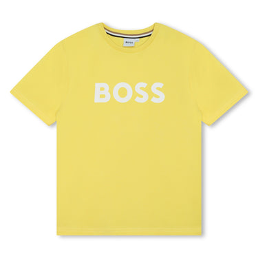 Playera para niño y adolescente amarilla Boss